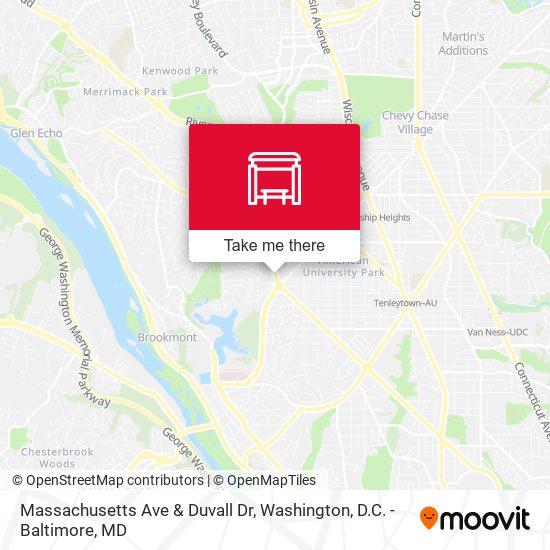 Massachusetts Ave & Duvall Dr map