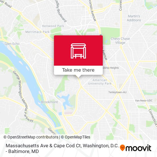 Massachusetts Ave & Cape Cod Ct map