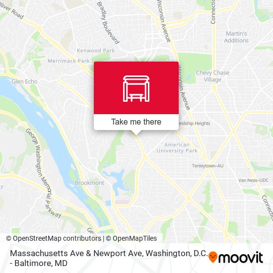 Massachusetts Ave & Newport Ave map