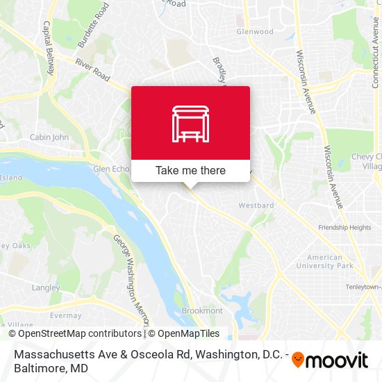 Mapa de Massachusetts Ave & Osceola Rd
