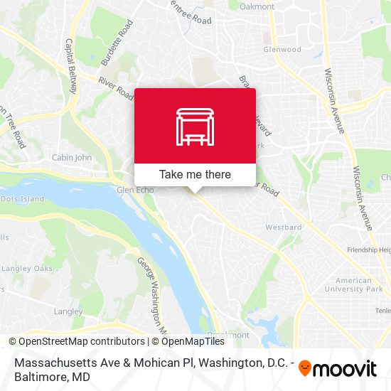 Mapa de Massachusetts Ave & Mohican Pl