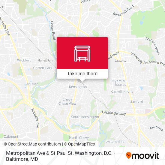 Metropolitan Ave & St Paul St map