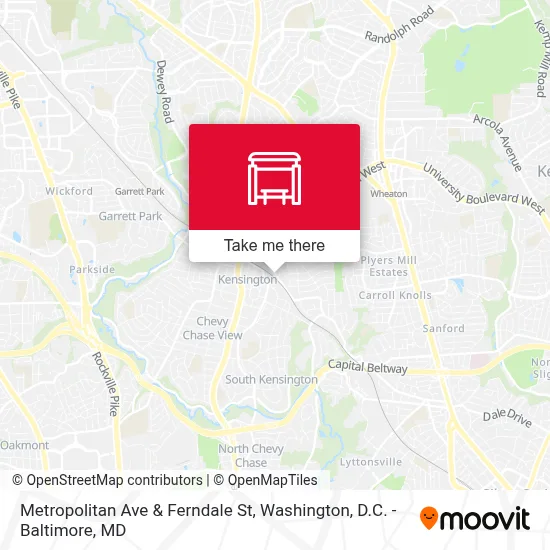 Metropolitan Ave & Ferndale St map