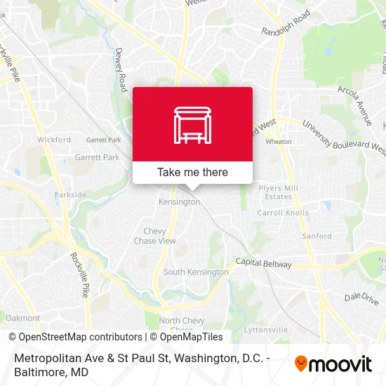 Metropolitan Ave & St Paul St map