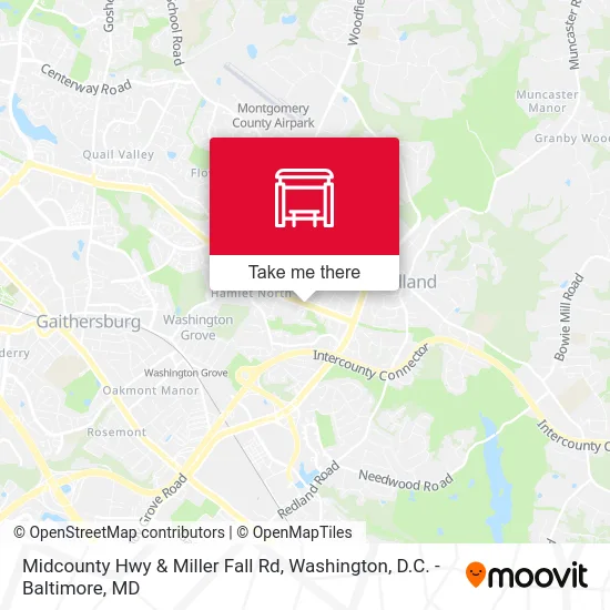 Midcounty Hwy & Miller Fall Rd map