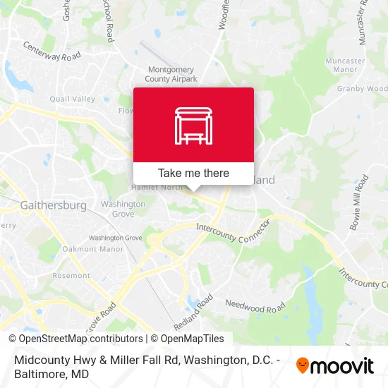 Midcounty Hwy & Miller Fall Rd map