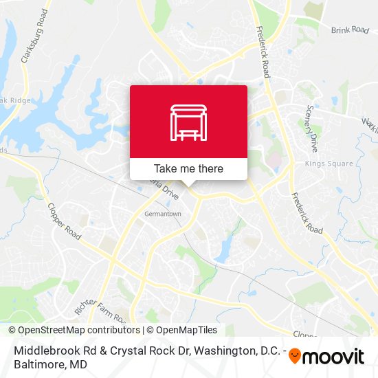 Mapa de Middlebrook Rd & Crystal Rock Dr