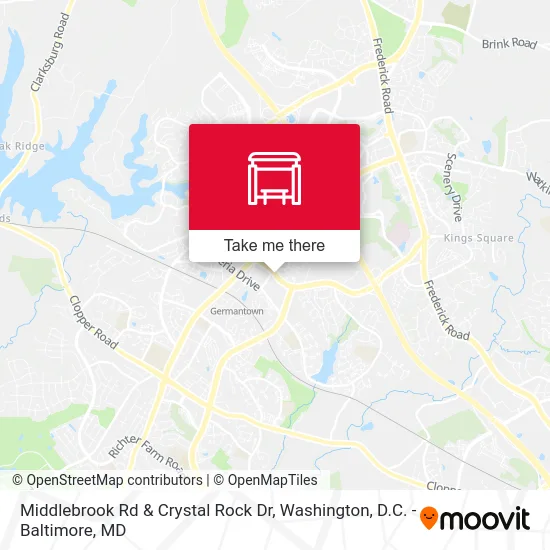 Middlebrook Rd & Crystal Rock Dr map