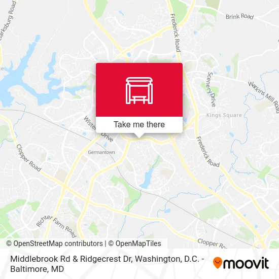 Middlebrook Rd & Ridgecrest Dr map