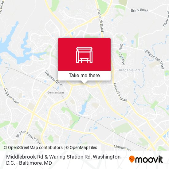 Mapa de Middlebrook Rd & Waring Station Rd