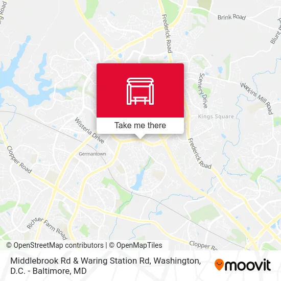 Middlebrook Rd & Waring Station Rd map