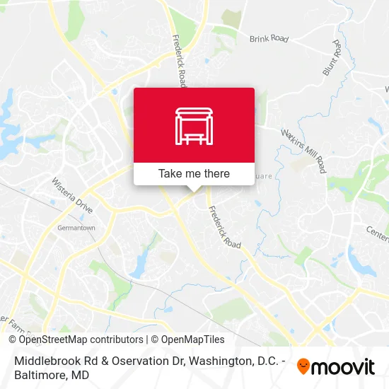 Middlebrook Rd & Oservation Dr map