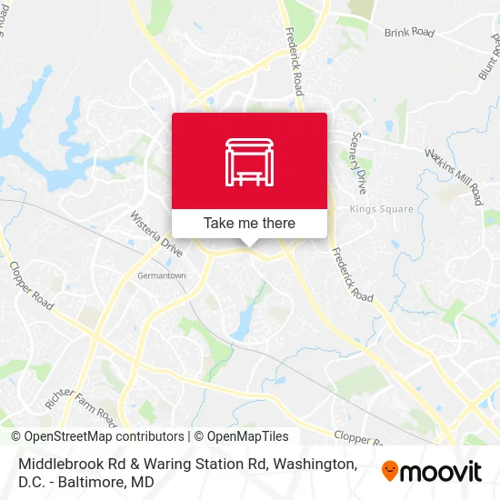 Middlebrook Rd & Waring Station Rd map