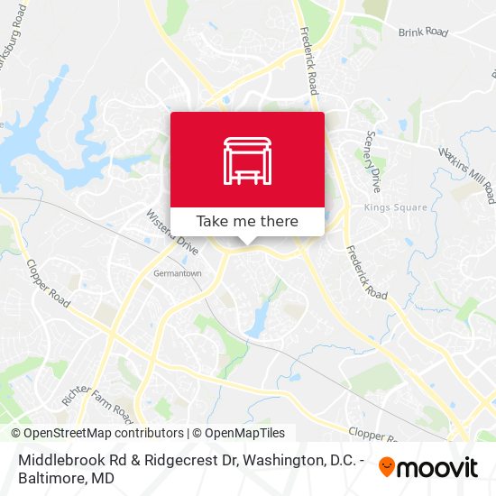Mapa de Middlebrook Rd & Ridgecrest Dr