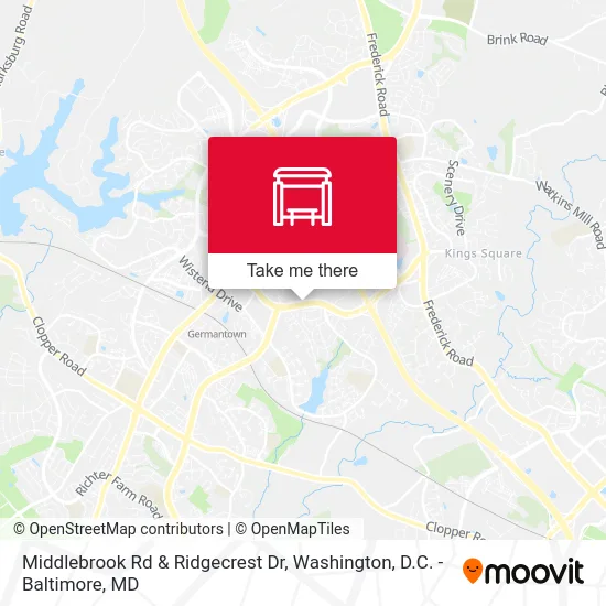 Middlebrook Rd & Ridgecrest Dr map