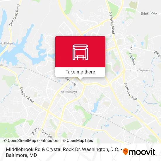 Middlebrook Rd & Crystal Rock Dr map