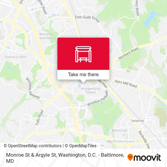 Monroe St & Argyle St map