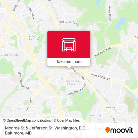 Monroe St & Jefferson St map