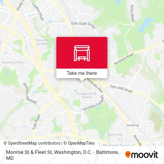Monroe St & Fleet St map