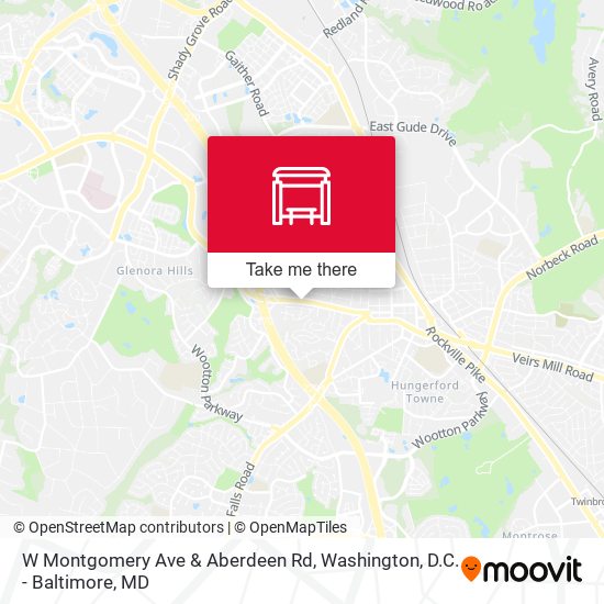 W Montgomery Ave & Aberdeen Rd map