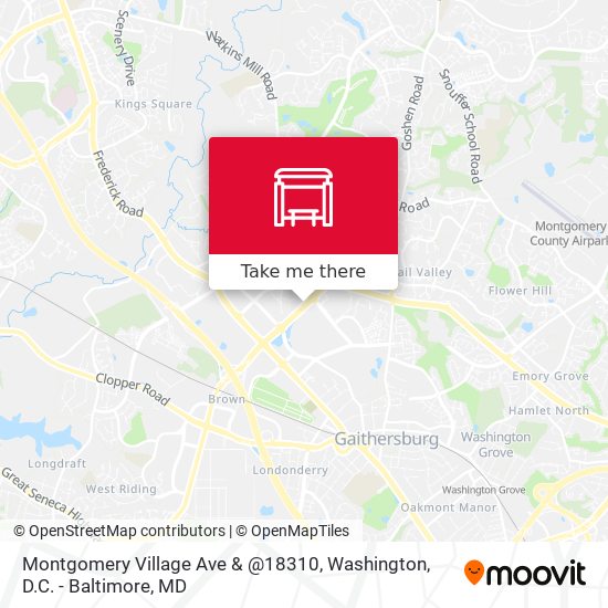 Montgomery Village Ave & @18310 map