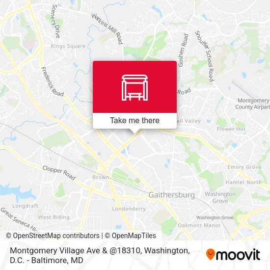 Mapa de Montgomery Village Ave & @18310