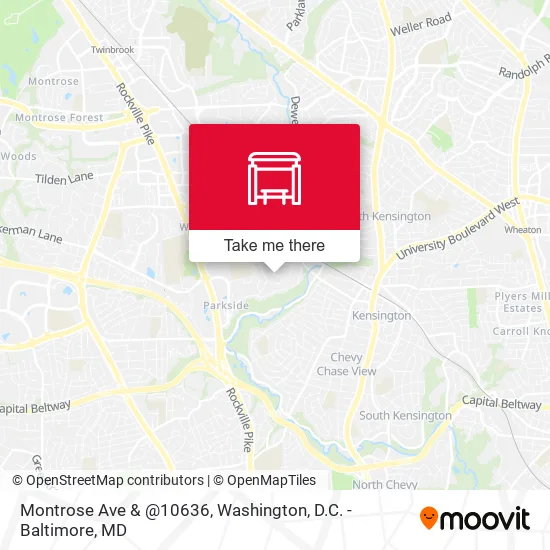 Montrose Ave & @10636 map