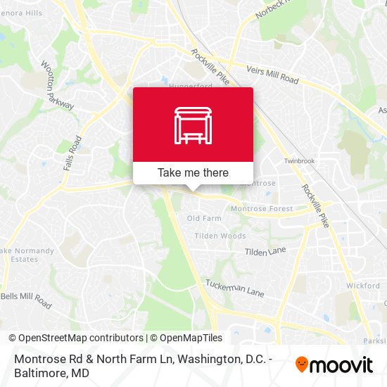 Mapa de Montrose Rd & North Farm Ln