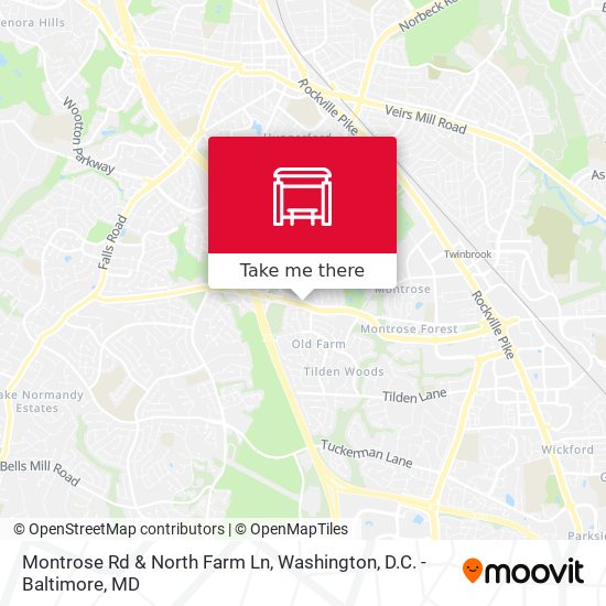 Mapa de Montrose Rd & North Farm Ln