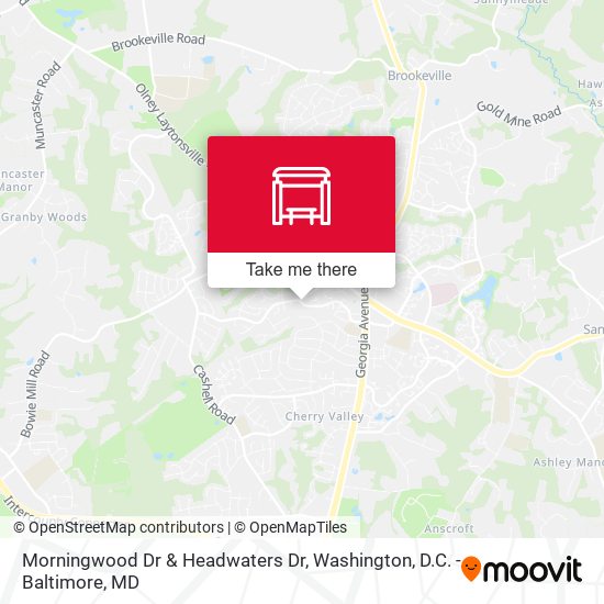 Morningwood Dr & Headwaters Dr map