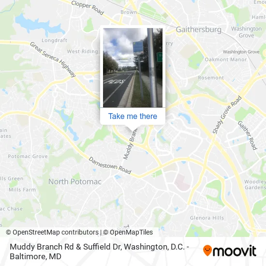 Muddy Branch Rd & Suffield Dr map