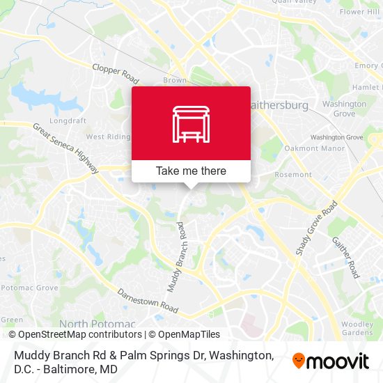 Mapa de Muddy Branch Rd & Palm Springs Dr