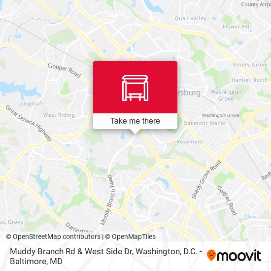 Muddy Branch Rd & West Side Dr map