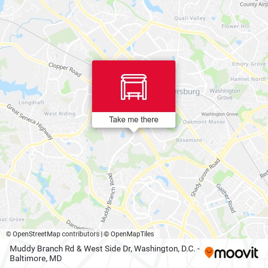 Muddy Branch Rd & West Side Dr map