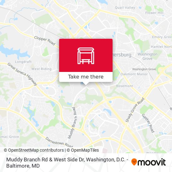 Mapa de Muddy Branch Rd & West Side Dr