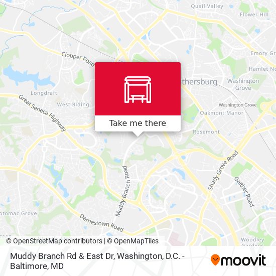 Muddy Branch Rd & East Dr map