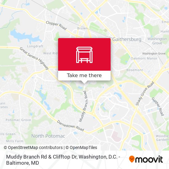 Muddy Branch Rd & Clifftop Dr map