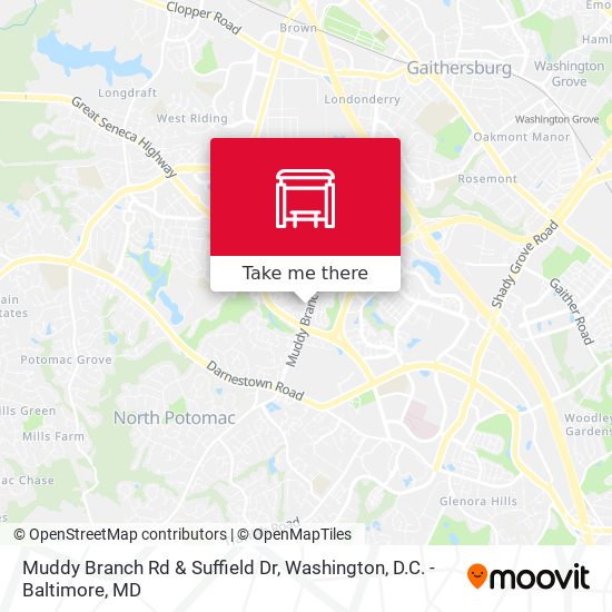 Muddy Branch Rd & Suffield Dr map