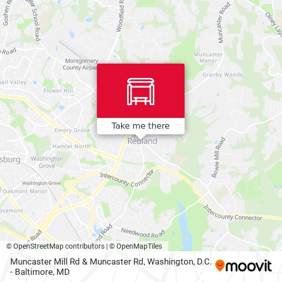 Mapa de Muncaster Mill Rd & Muncaster Rd