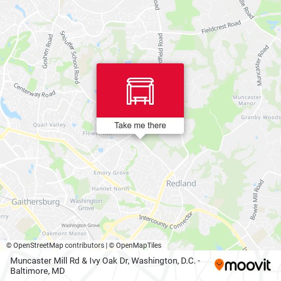 Mapa de Muncaster Mill Rd & Ivy Oak Dr