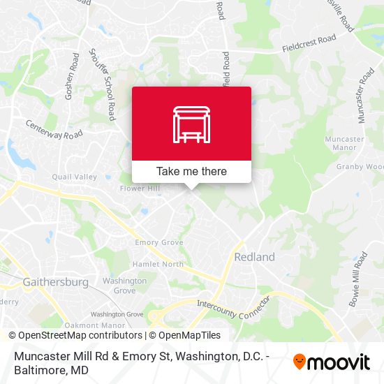 Muncaster Mill Rd & Emory St map