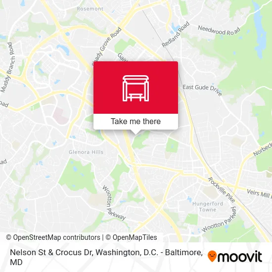 Nelson St & Crocus Dr map