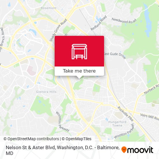 Nelson St & Aster Blvd map