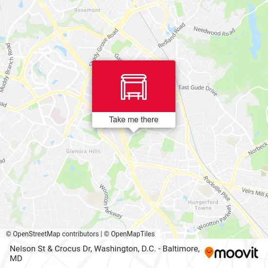 Nelson St & Crocus Dr map