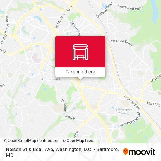 Nelson St & Beall Ave map