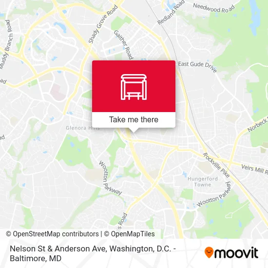 Nelson St & Anderson Ave map