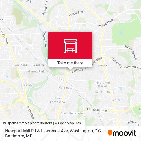 Newport Mill Rd & Lawrence Ave map