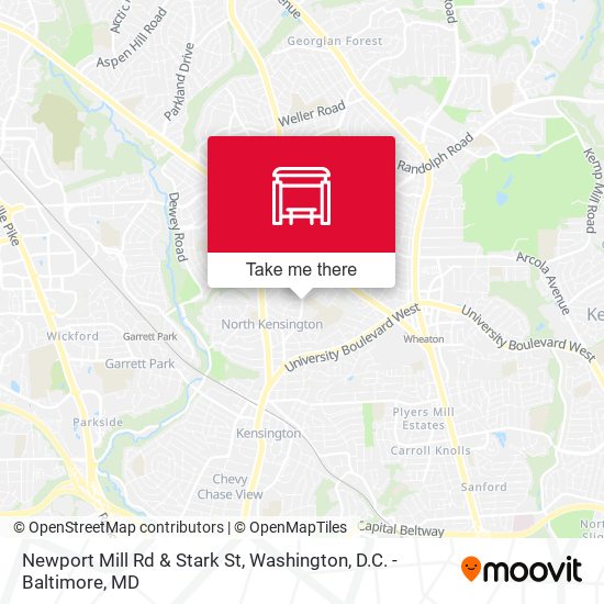 Newport Mill Rd & Stark St map