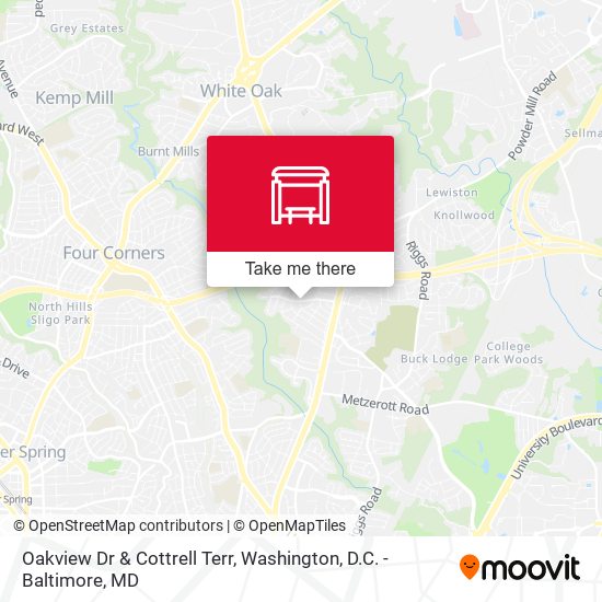 Mapa de Oakview Dr & Cottrell Terr