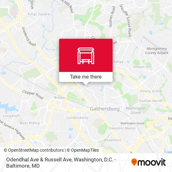 Odendhal Ave & Russell Ave map